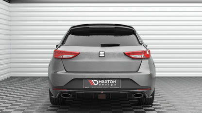 Heckspoiler Lippe V.2 passend für Seat Leon CUPRA Sportstourer Mk3 FL schwarz Hochglanz