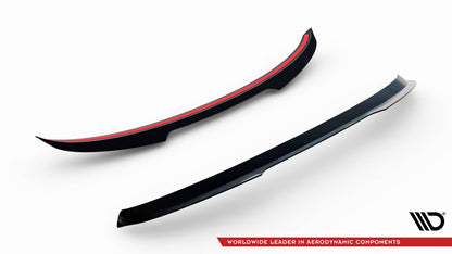Heckspoiler Lippe V.2 passend für Seat Leon CUPRA Sportstourer Mk3 FL schwarz Hochglanz