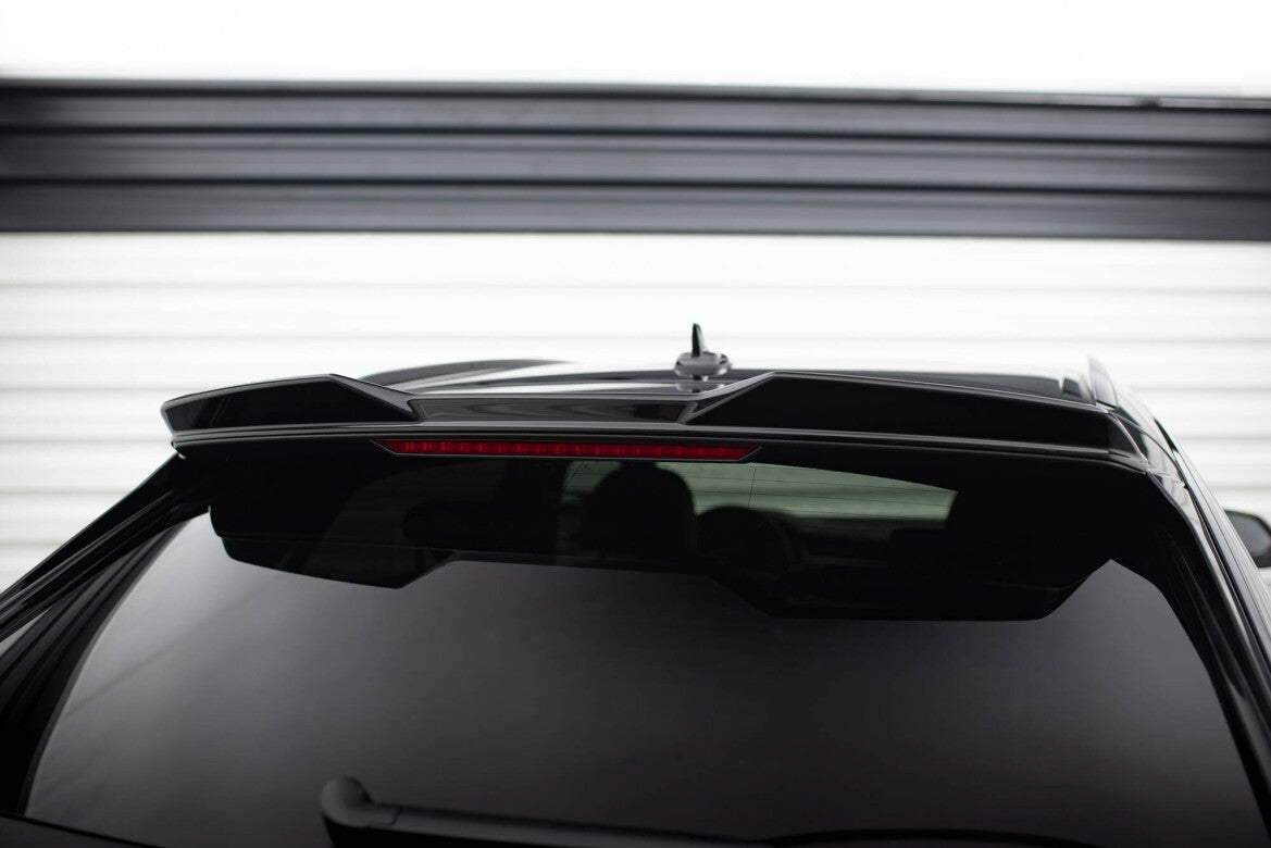 Heckspoiler oben 3D passend für Audi Q8 / SQ8 / Q8 S-Line Mk1 schwarz Hochglanz