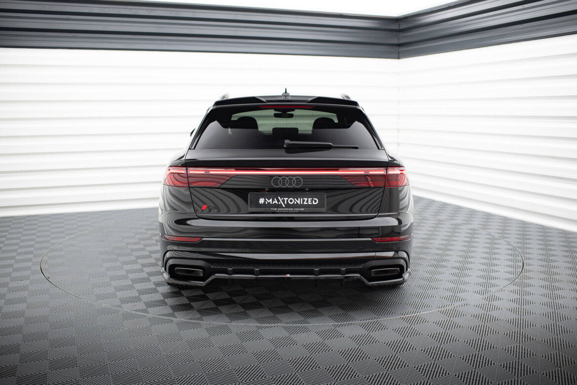 Heckspoiler oben 3D passend für Audi Q8 / SQ8 / Q8 S-Line Mk1 schwarz Hochglanz