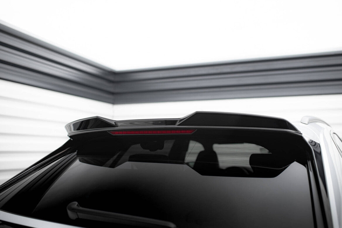 Heckspoiler oben 3D passend für Audi Q8 / SQ8 / Q8 S-Line Mk1 schwarz Hochglanz