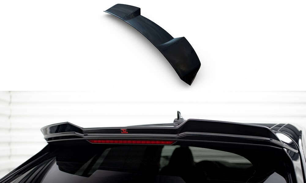 Heckspoiler oben 3D passend für Audi RSQ8 Mk1 FL schwarz Hochglanz
