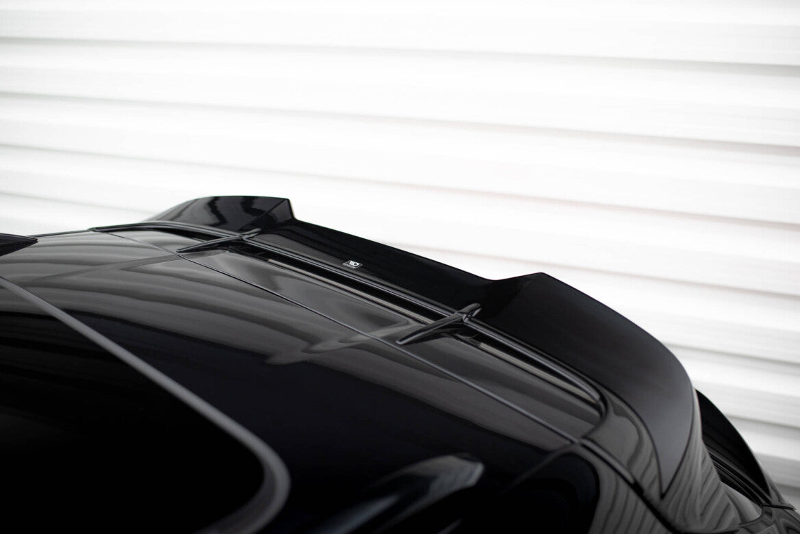 Heckspoiler oben 3D passend für Porsche Macan GTS Mk1 FL 2 schwarz Hochglanz