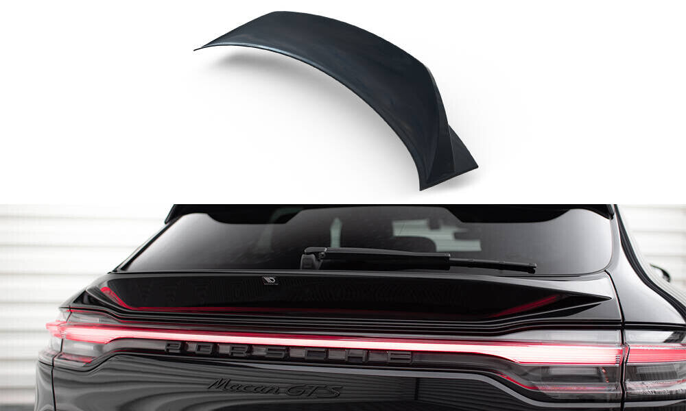 Heckspoiler unten 3D passend für Porsche Macan GTS / Standard / T Mk1 FL 2 schwarz Hochglanz