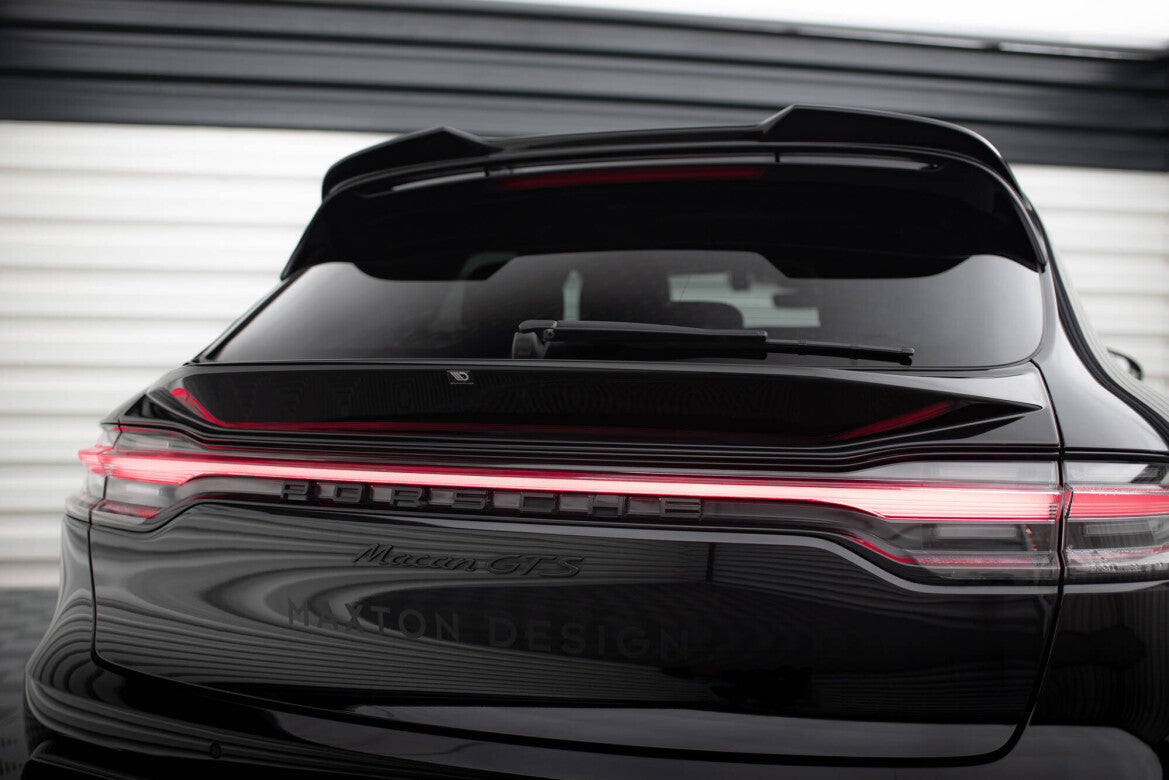 Heckspoiler unten 3D passend für Porsche Macan GTS / Standard / T Mk1 FL 2 schwarz Hochglanz