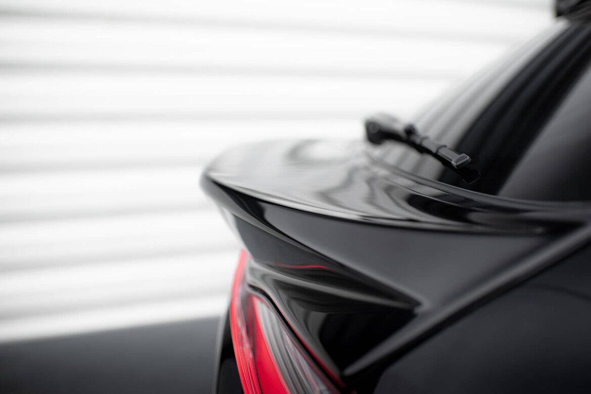 Heckspoiler unten 3D passend für Porsche Macan GTS / Standard / T Mk1 FL 2 schwarz Hochglanz