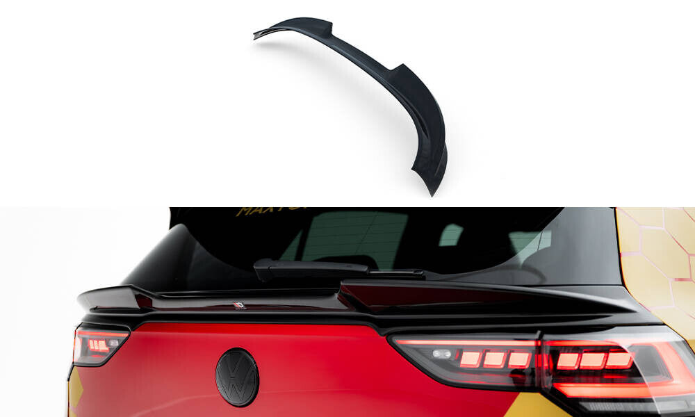 Heckspoiler unten 3D passend für VW Golf R Mk8 FL schwarz Hochglanz