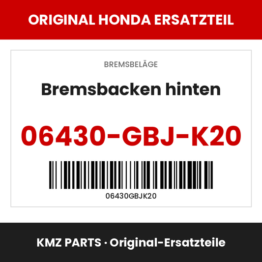 Honda Original Bremsbacken hinten 06430-GBJ-K20