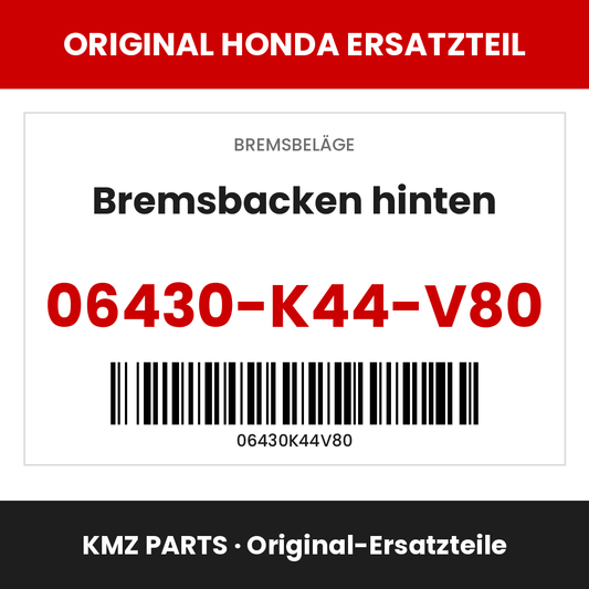 Honda Original Bremsbacken hinten 06430-K44-V80