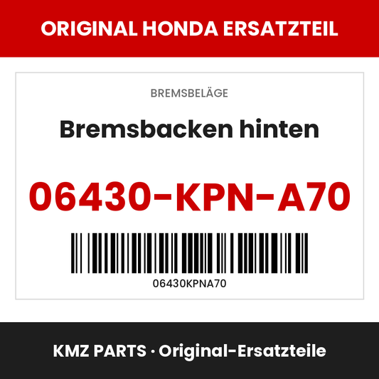 Honda Original Bremsbacken hinten 06430-KPN-A70