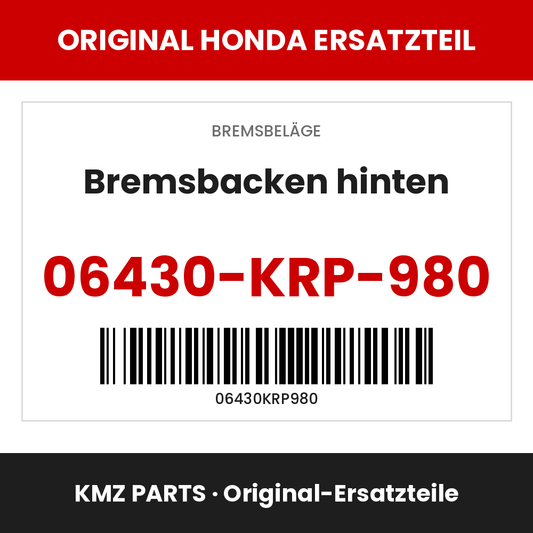 Honda Original Bremsbacken hinten 06430-KRP-980