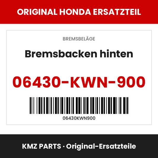 Honda Original Bremsbacken hinten 06430-KWN-900