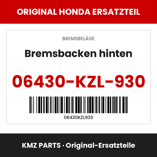Honda Original Bremsbacken hinten 06430-KZL-930