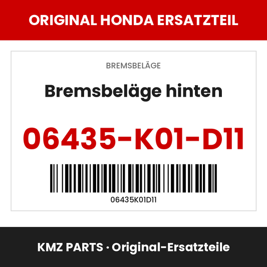 Honda Original Bremsbeläge hinten 06435-K01-D11