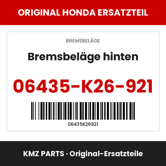 Honda Original Bremsbeläge hinten 06435-K26-921
