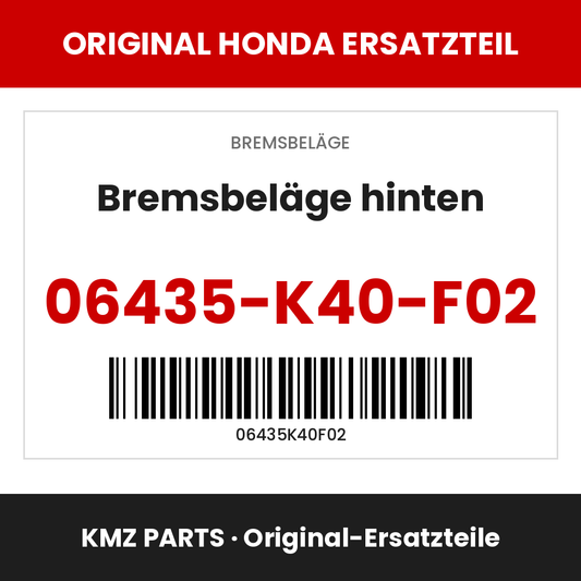 Honda Original Bremsbeläge hinten 06435-K40-F02