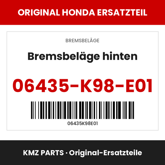 Honda Original Bremsbeläge hinten 06435-K98-E01