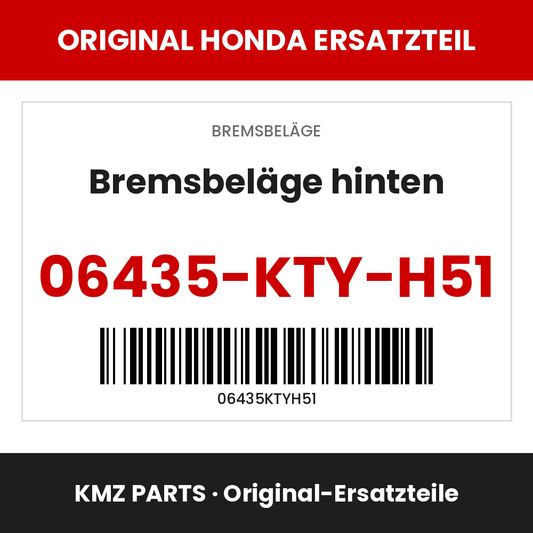 Honda Original Bremsbeläge hinten 06435-KTY-H51