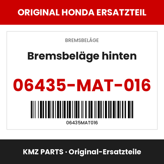 Honda Original Bremsbeläge hinten 06435-MAT-016