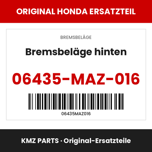 Honda Original Bremsbeläge hinten 06435-MAZ-016