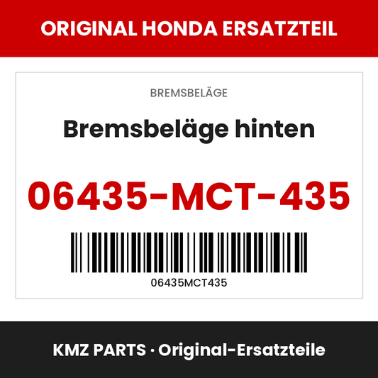 Honda Original Bremsbeläge hinten 06435-MCT-435