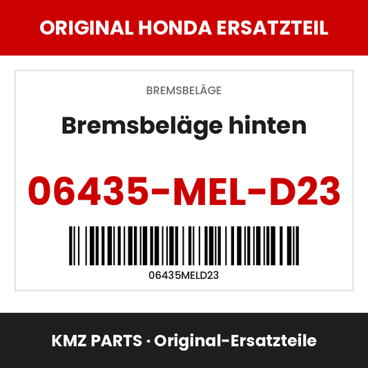 Honda Original Bremsbeläge hinten 06435-MEL-D23