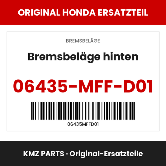 Honda Original Bremsbeläge hinten 06435-MFF-D01
