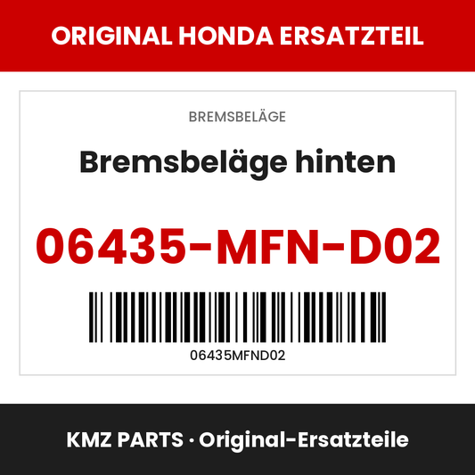 Honda Original Bremsbeläge hinten 06435-MFN-D02