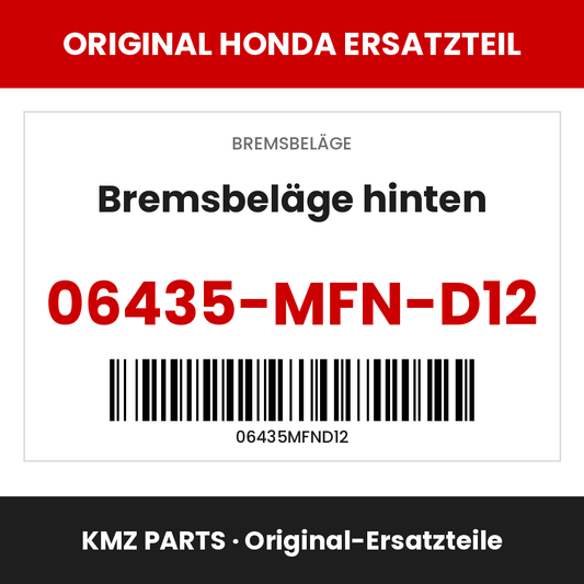 Honda Original Bremsbeläge hinten 06435-MFN-D12