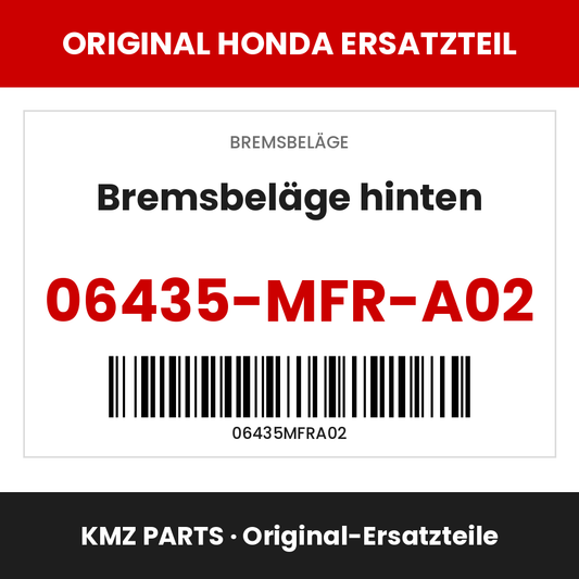 Honda Original Bremsbeläge hinten 06435-MFR-A02