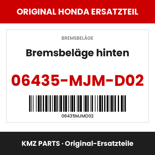 Honda Original Bremsbeläge hinten 06435-MJM-D02