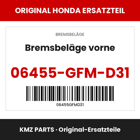 Honda Original Bremsbeläge vorne 06455-GFM-D31