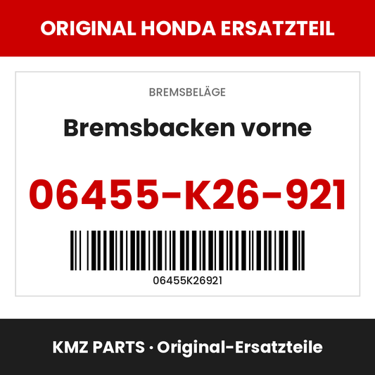 Honda Original Bremsbacken vorne 06455-K26-921