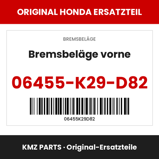 Honda Original Bremsbeläge vorne 06455-K29-D82
