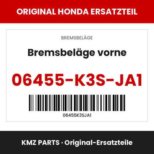 Honda Original Bremsbeläge vorne 06455-K3S-JA1