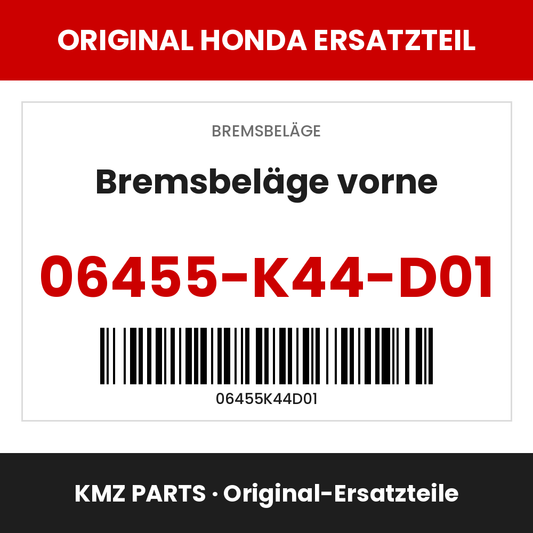 Honda Original Bremsbeläge vorne 06455-K44-D01