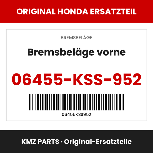 Honda Original Bremsbeläge vorne 06455-KSS-952