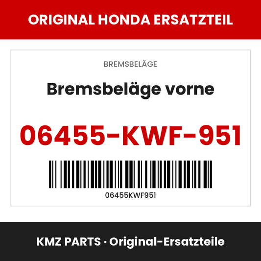 Honda Original Bremsbeläge vorne 06455-KWF-951