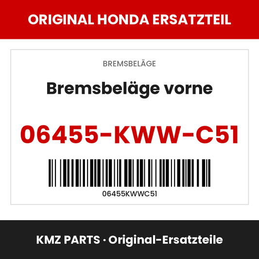 Honda Original Bremsbeläge vorne 06455-KWW-C51