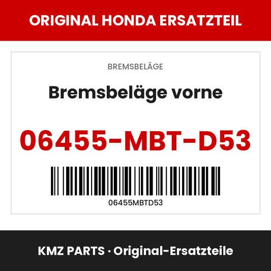 Honda Original Bremsbeläge vorne 06455-MBT-D53