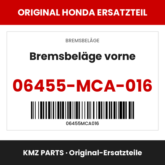 Honda Original Bremsbeläge vorne 06455-MCA-016
