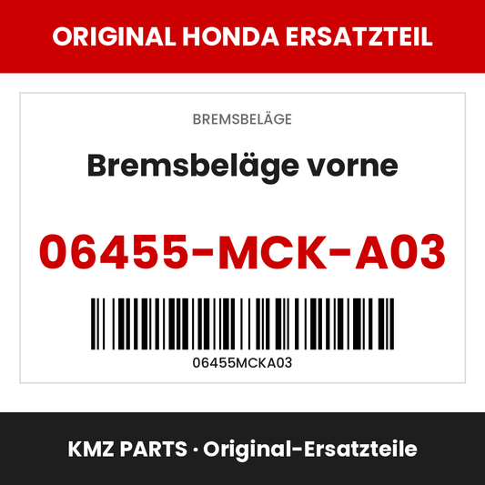Honda Original Bremsbeläge vorne 06455-MCK-A03
