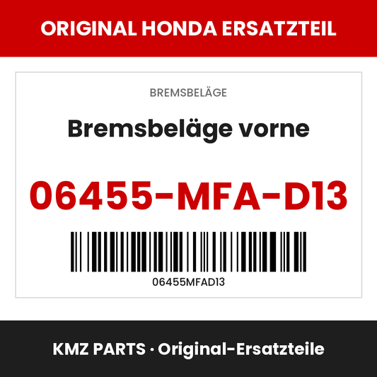 Honda Original Bremsbeläge vorne 06455-MFA-D13