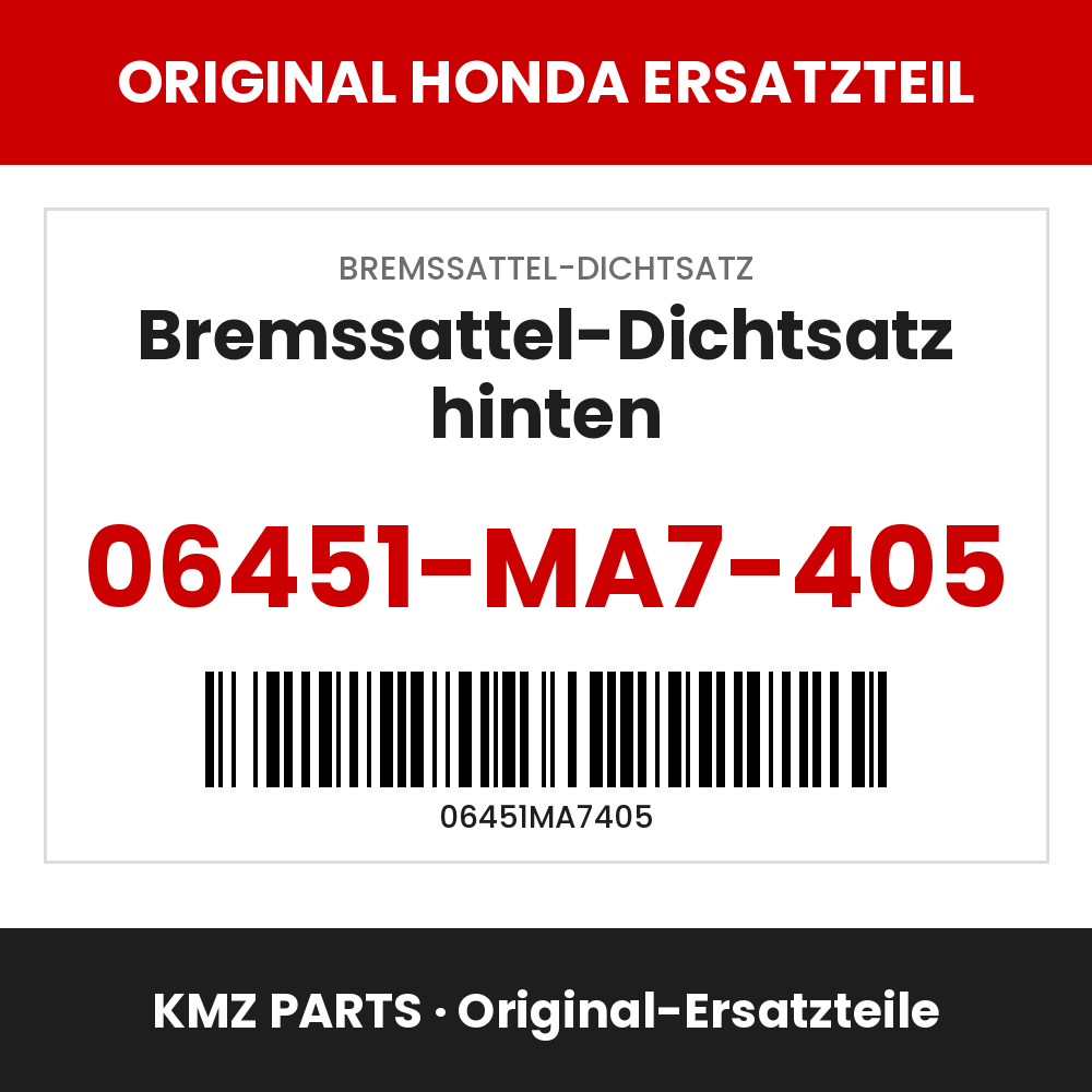 Honda Original Bremssattel-Dichtsatz hinten 06451-MA7-405
