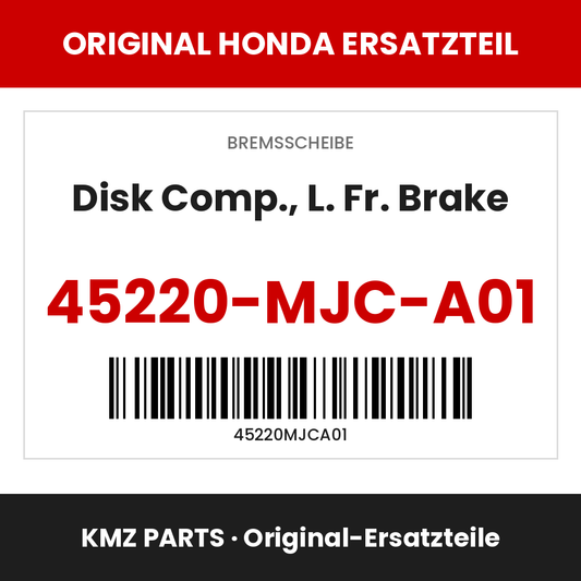 Honda Original Disk Comp., L. Fr. Brake 45220-MJC-A01