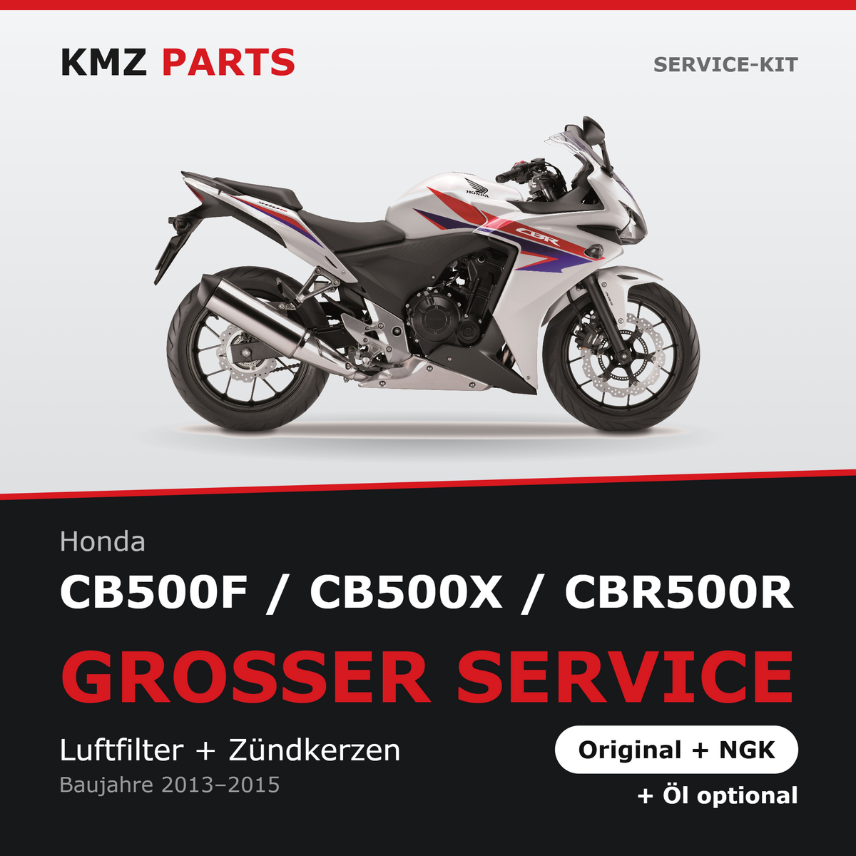 Honda CB500F / CB500X / CBR500R Service-Kit – Großer Service