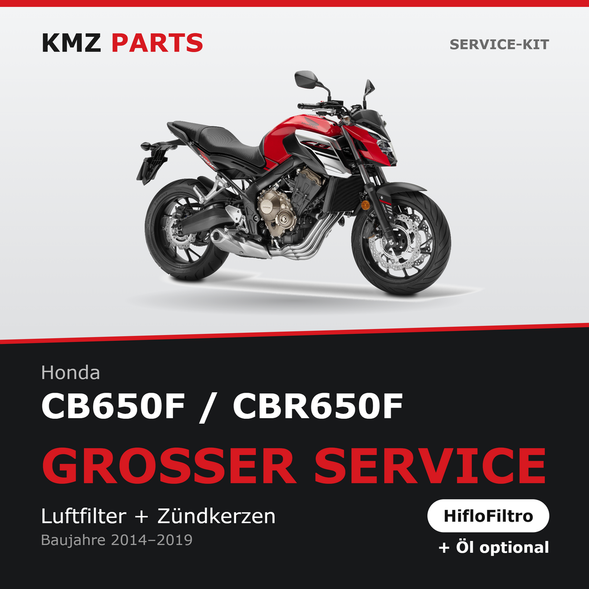 Honda CB650F / CBR650F Service-Kit – Großer Service