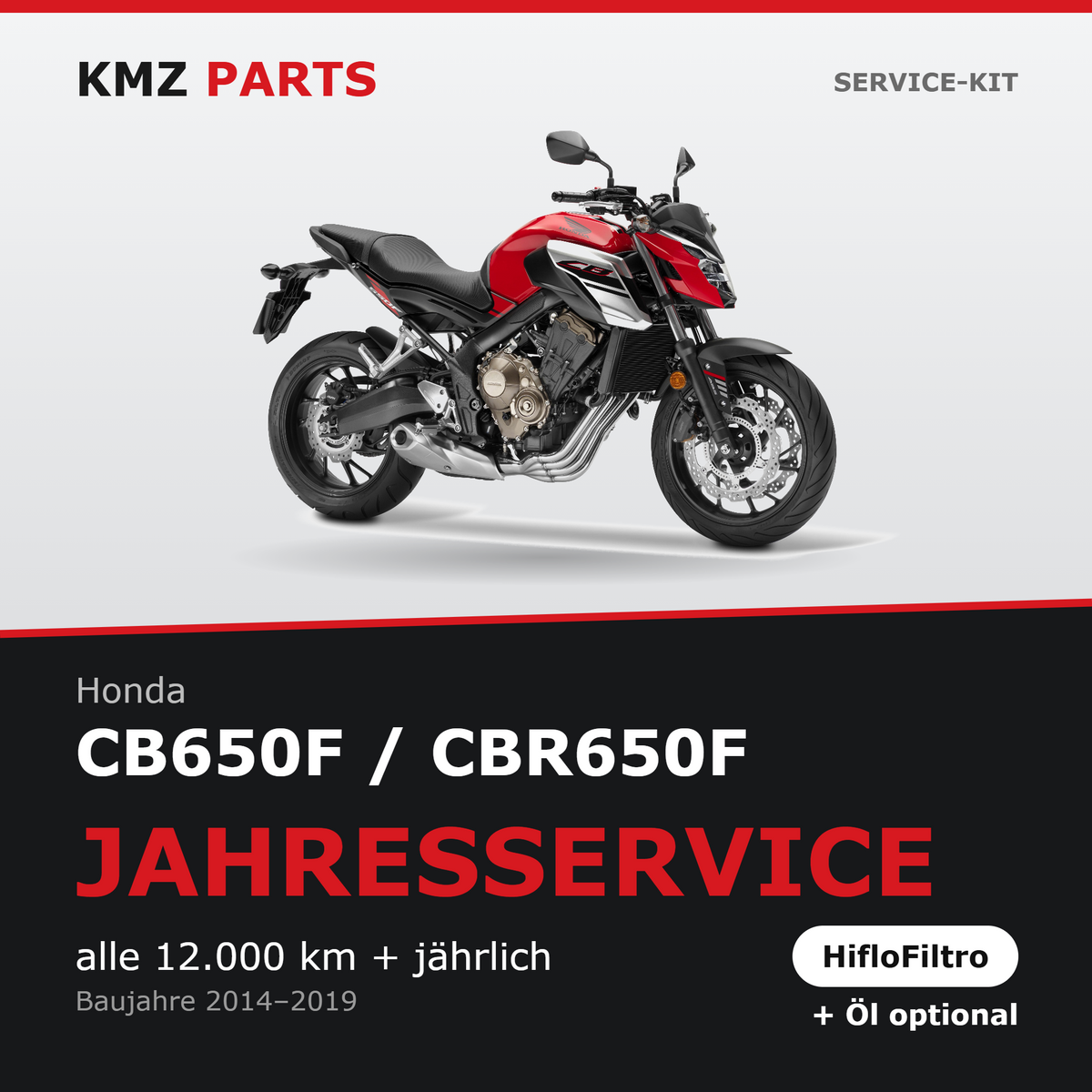 Honda CB650F / CBR650F Service-Kit – Jahresservice