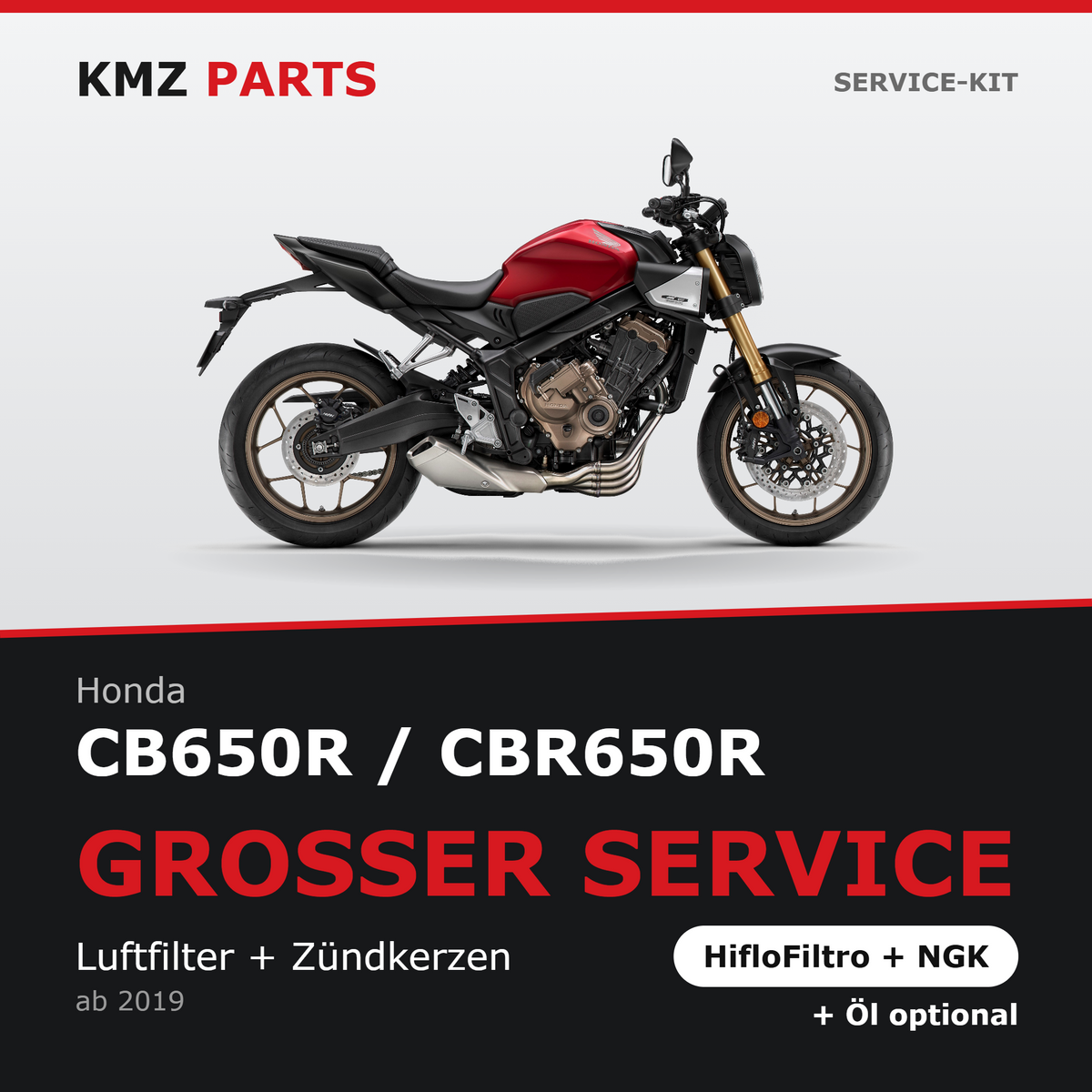 Honda CB650R / CBR650R Service-Kit – Großer Service