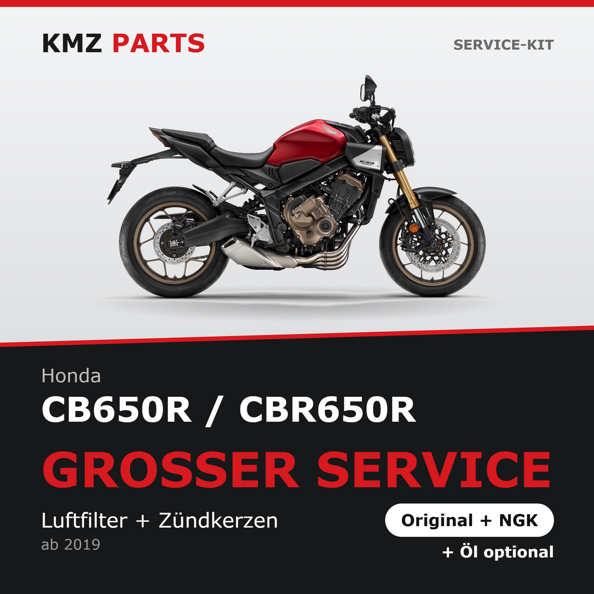 Honda CB650R / CBR650R Service-Kit – Großer Service